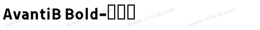 AvantiB Bold字体转换